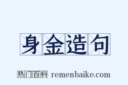 身金造句是什么意思的图片